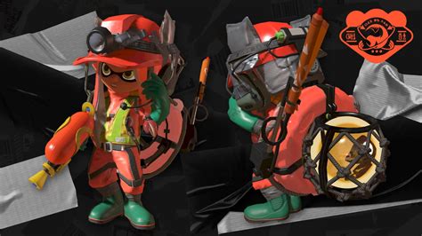 splatoon 3 salmon run outfits|splatoon 3 maroon salmon.